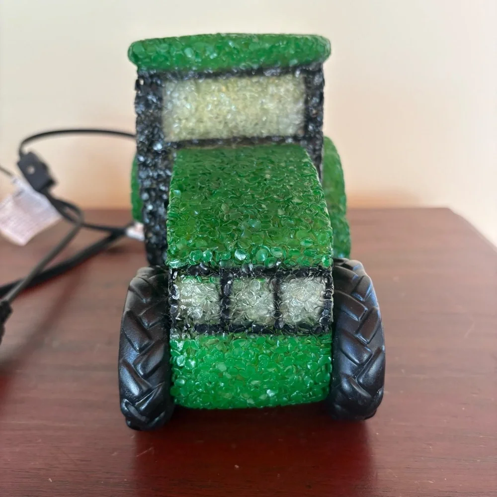 John Deere Tractor Table Dresser Nightlight Melted Plastic Popcorn